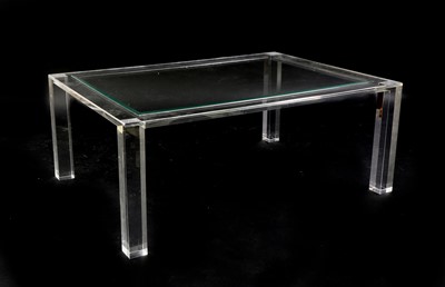 Lot 480A - A lucite low coffee table