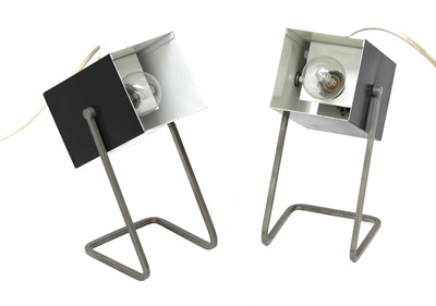 Lot 601 - A pair of Dutch modernist table lamps
