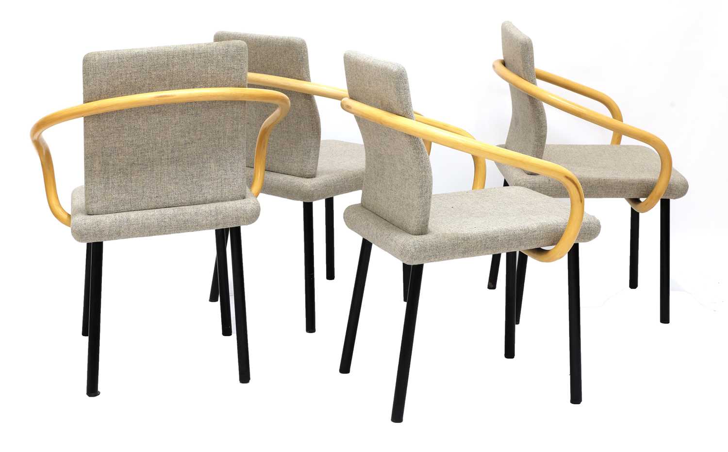 Lot 568 - A set of four 'Mandarin' chairs,