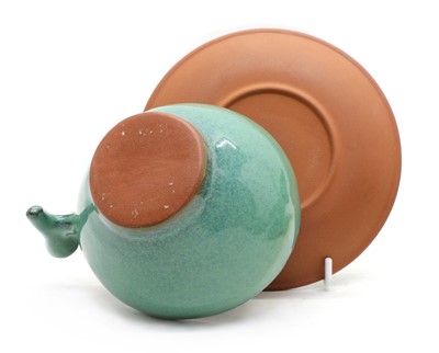 Lot 93 - A stoneware tea set