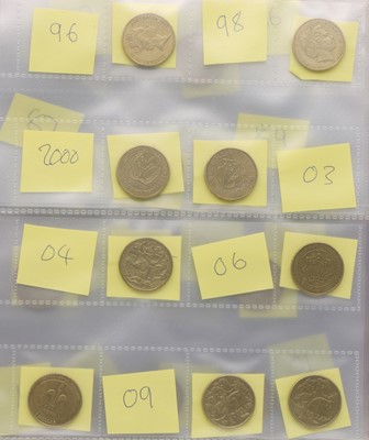 Lot 222 - Eleven albums of GB and foreign coins