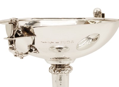 Lot 51 - An Art Deco Charles Boyton silver cup and cover
