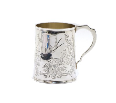 Lot 53 - A Victorian silver Christening mug