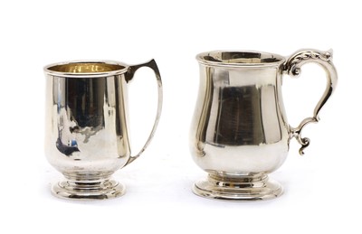Lot 55 - A George III style silver mug