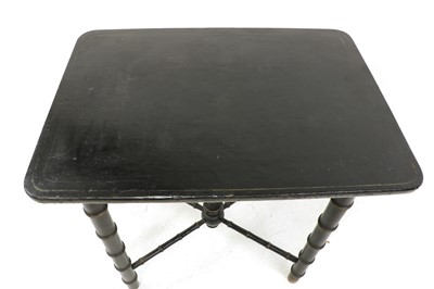 Lot 464 - An ebonised console table