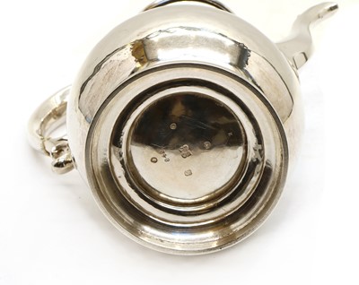 Lot 58 - An early Victorian silver coffee pot