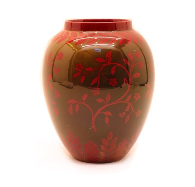 Lot 306 - A Bernard Moore Flambe vase