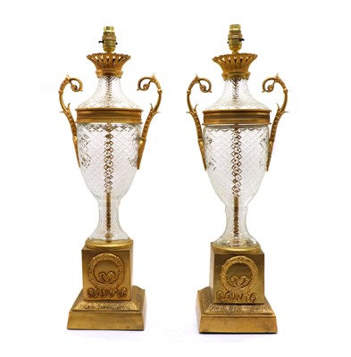 Lot 297 - A pair of neo-classical table lamps