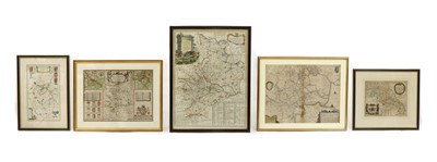 Lot 339 - A collection of engraved and hand coloured maps