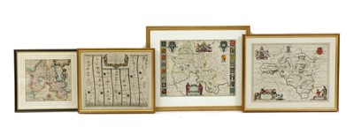 Lot 339A - A collection of engraved hand coloured maps
