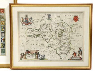 Lot 339 - A collection of engraved hand coloured maps