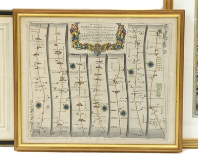 Lot 339 - A collection of engraved hand coloured maps