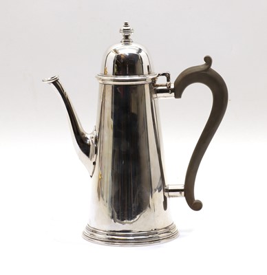 Lot 31 - A silver coffee pot