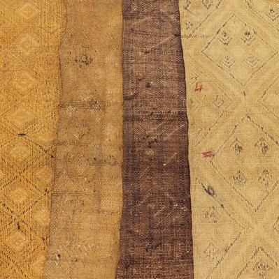 Lot 187 - A collection of Kuba raffia cloths