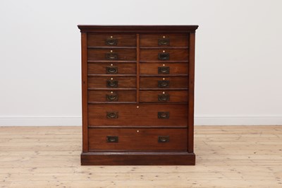 Lot 706 - A Victorian walnut collector's cabinet