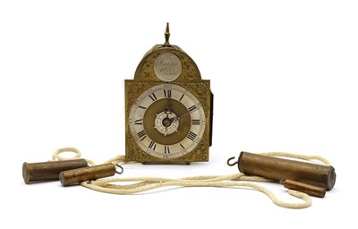 Lot 314 - A brass lantern clock