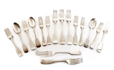 Lot 49 - A collection of silver flatware