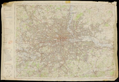 Lot 280 - Approximately one hundred military maps of the UK