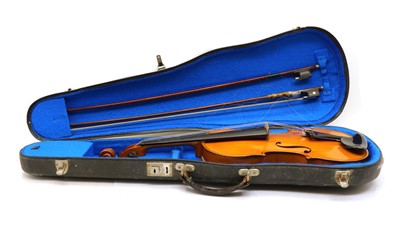 Lot 235 - A mahogany violin