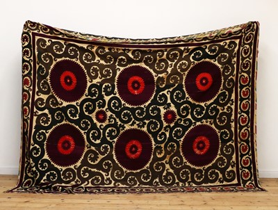 Lot 273 - A suzani wall hanging