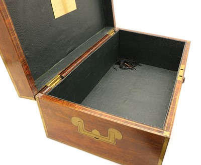 Lot 319 - A Regency rosewood and brass inlaid box