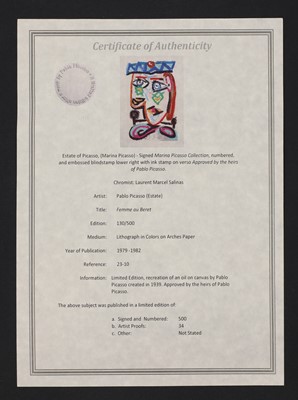 Lot 161 - After Pablo Picasso