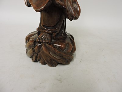 Lot 113 - A Chinese wood carving