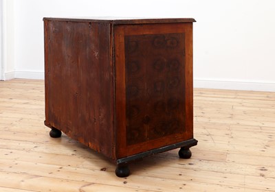 Lot 712 - A William and Mary oyster-veneered olivewood chest of drawers
