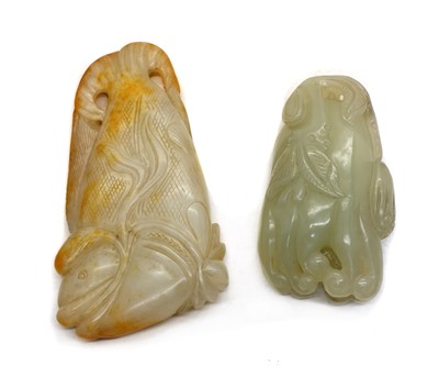 Lot 121 - Two Chinese jade carvings