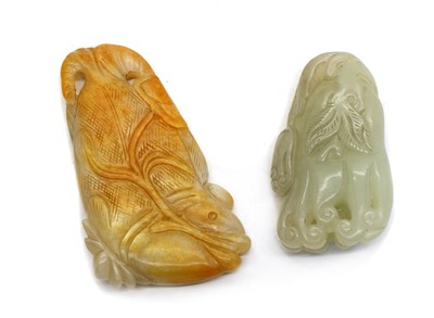 Lot 121A - Two Chinese jade carvings