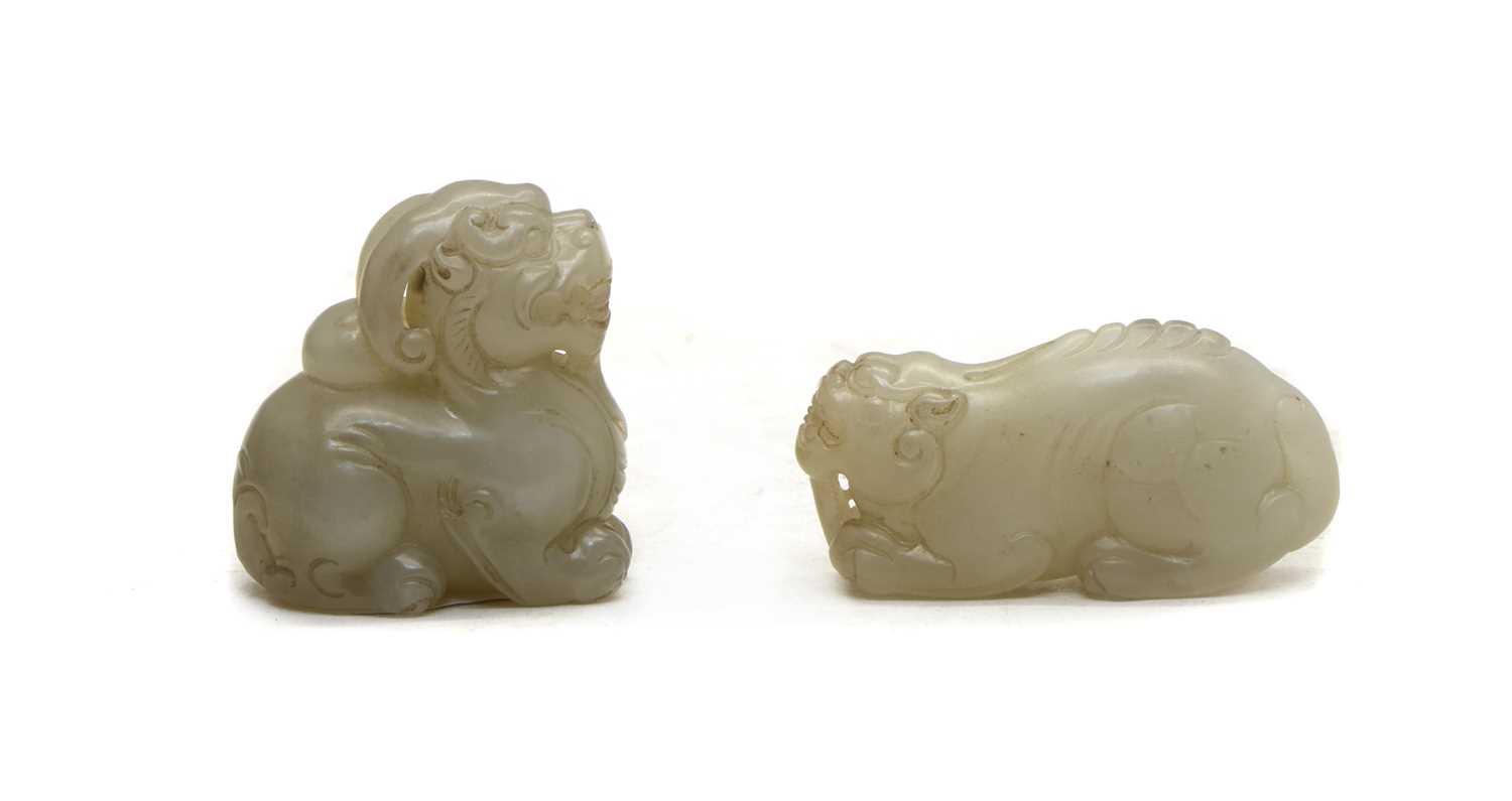 Lot 118 - Two Chinese jade carvings