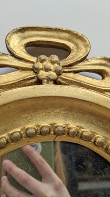 Lot 196 - A pair of Continental gilt framed mirrored Girandoles