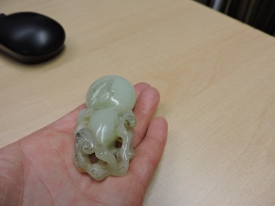 Lot 184 - A Chinese jade carving