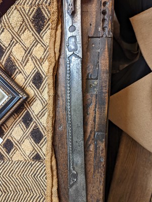 Lot 743 - A steel khanda sword