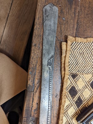 Lot 743 - A steel khanda sword