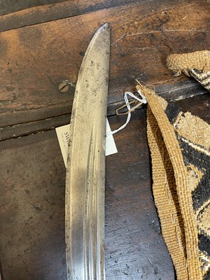 Lot 740 - A steel Pulwar sword