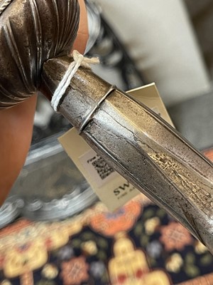 Lot 740 - A steel Pulwar sword