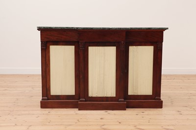 Lot 245 - A Regency mahogany breakfront side cabinet