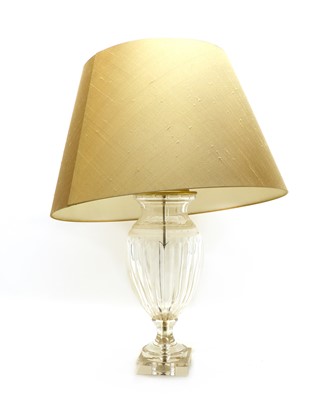 Lot 109 - A glass table lamp and shade