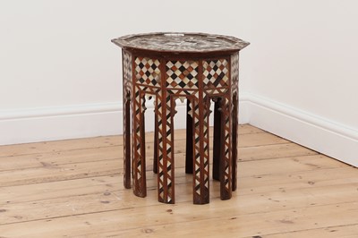 Lot 150 - An Ottoman ten-sided table