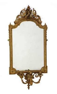 Lot 379 - A gilt gesso framed girandole mirror