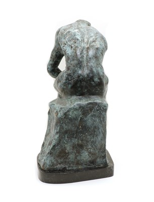 Lot 137 - A contemporary patinated bronze figure