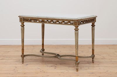 Lot 601 - A Louis XVI-style painted centre table