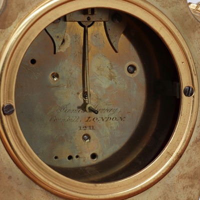 Lot 762 - An ormolu-cased timepiece