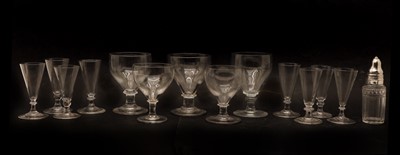 Lot 93 - A collection of Georgian and later table glass