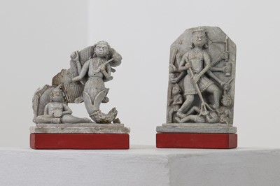 Lot 233 - A pair of soapstone carvings