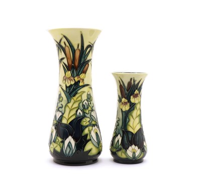 Lot 52 - A pair of Moorcroft 'Lamia' vases