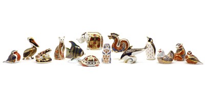 Lot 56 - A collection of fourteen Royal Crown Derby figurines