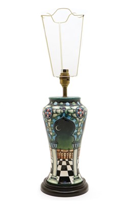 Lot 69 - A Moorcroft 'Jumeirah' table lamp