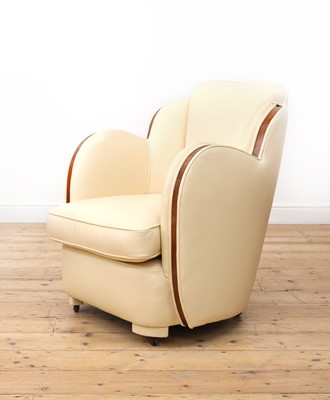 Lot 201 - An Art Deco cloud armchair